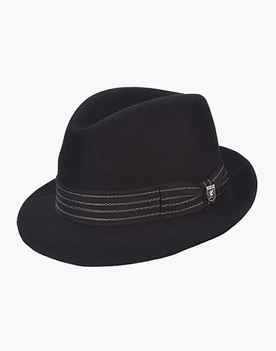 Rudy Fedora Wool Felt Hat in Black for $$34.90