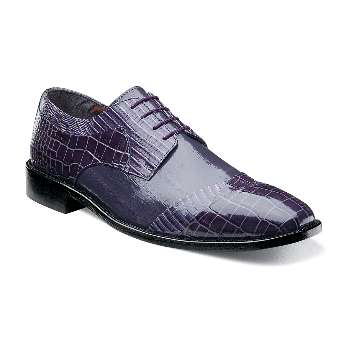Men's Dress Shoes Purple Cap Toe Oxford Stacy Adams Garibaldi