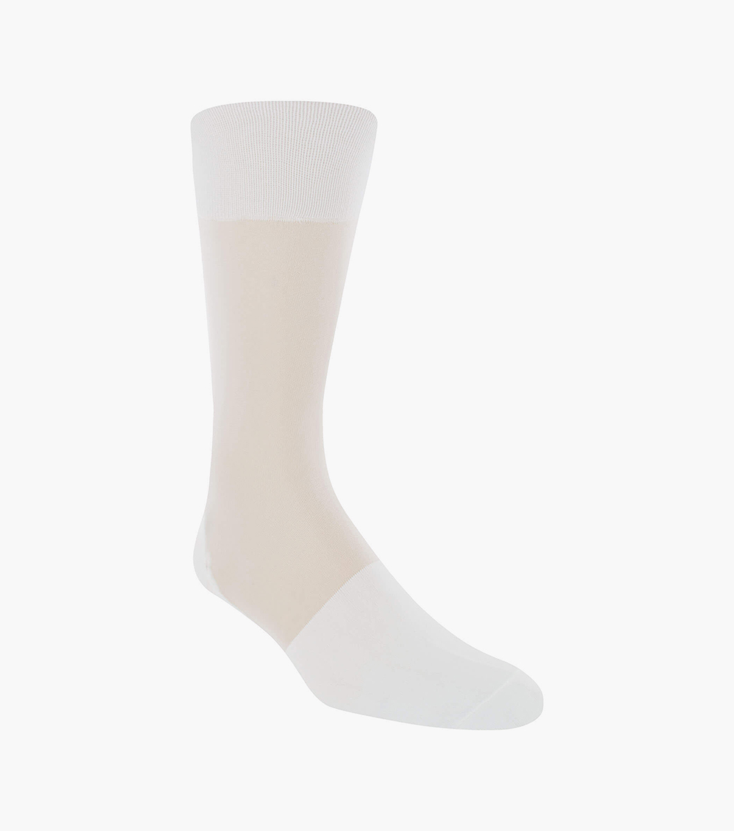 Men's Socks Men's Accessories White Men's Crew Dress Sock Stacy