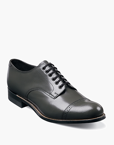 Madison Cap Toe Oxford in Steel Gray for $$130.00