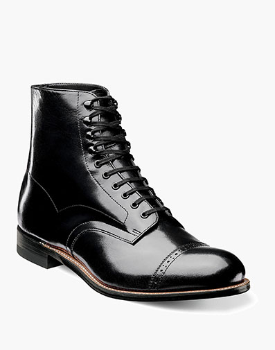 Madison Cap Toe Boot in Black for $$150.00