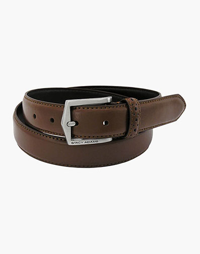 Pinseal Perf Strap Genuine Leather Belt in Chocolate for $$35.00