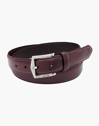 Pinseal Perf Strap Genuine Leather Belt in Cordovan for $$35.00