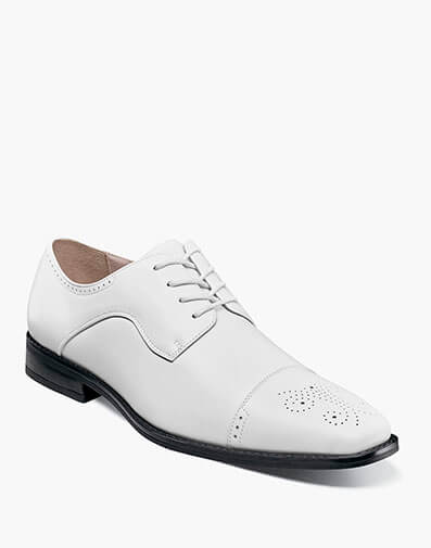 Kenway Cap Toe Oxford in White for $$80.00