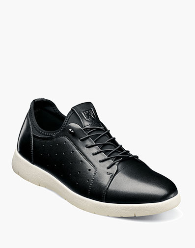 HaldenLace Up Sneaker in Black.                         