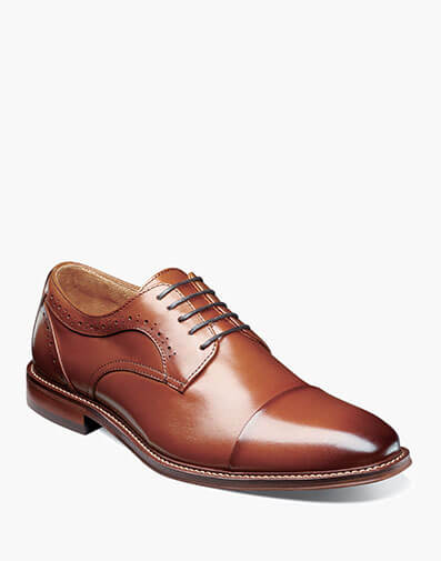 Maddox Cap Toe Oxford in Cognac for $$89.99