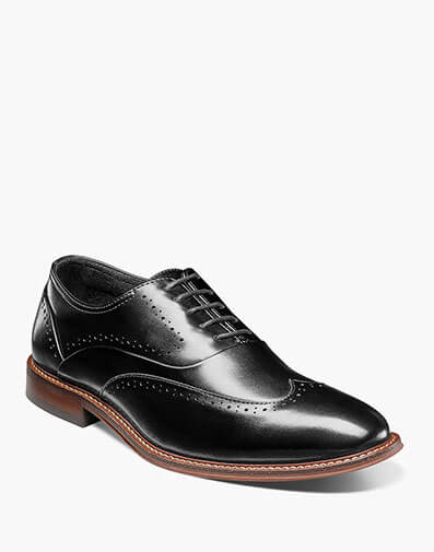 Macarthur Wingtip Oxford in Black Smooth for $$89.99
