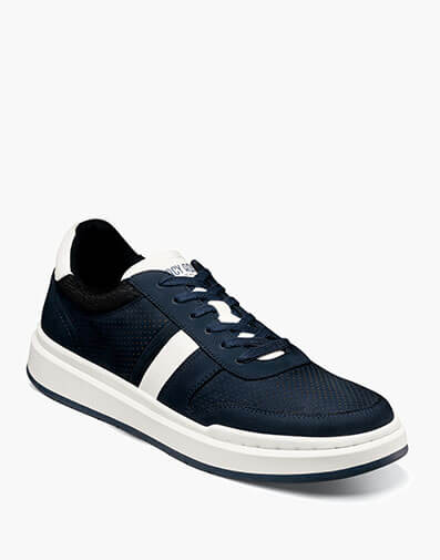 Currier Moc Toe Lace Up Sneaker in Navy for $$59.90
