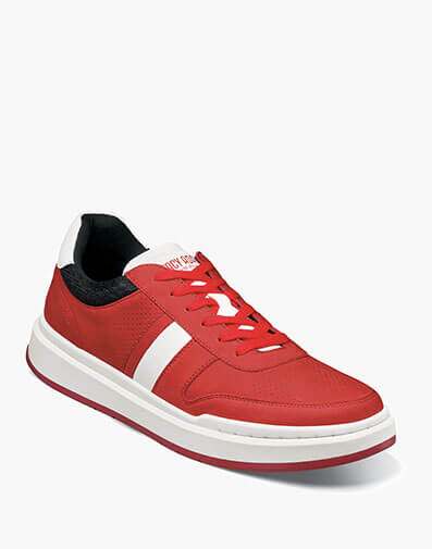 Currier Moc Toe Lace Up Sneaker in Red for $$59.90