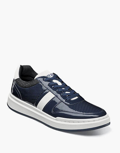 Cashton Moc Toe Lace Up Sneaker in Navy for $$39.90