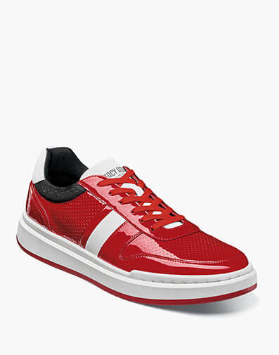 Cashton Moc Toe Lace Up Sneaker in Red for $$39.90