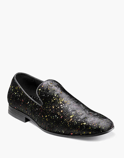 Stellar Plain Toe Glitter Slip On in Black for $$59.90
