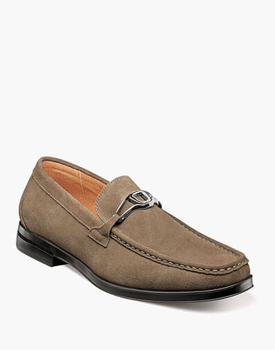 Palladian Moc Toe Slip On in Fossil Suede for $$49.90