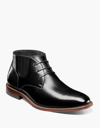 Maxwell Plain Toe Chukka Boot in Black for $$89.90