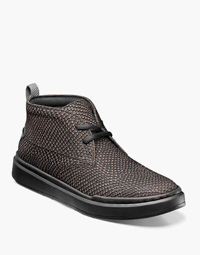 Cai Plain Toe Chukka Boot in Black/Gray for $$39.90