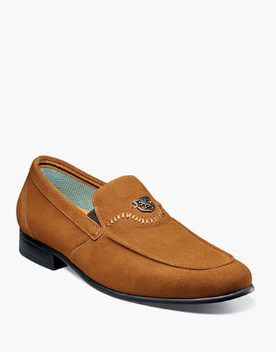 Quincy Moc Toe Bit Slip On in Tan Suede for $$69.90