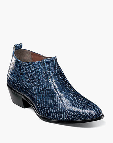 Sandoval Cuban Heeled Boot in Navy for $$105.00