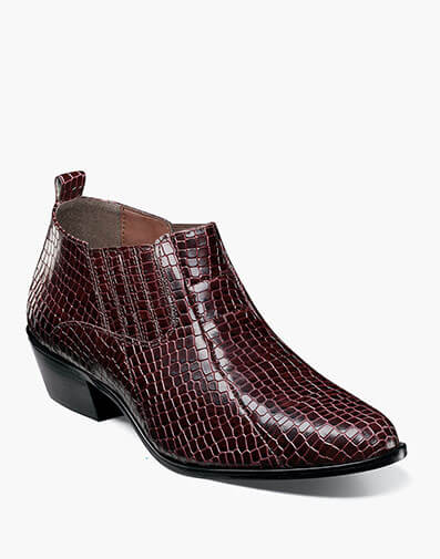 Sandoval Cuban Heeled Boot in Burgundy for $$105.00