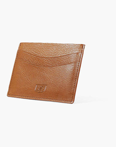 Tan Cardholder Premium Leather in Tan.
