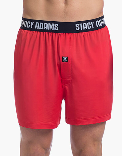 Boxer Shorts ComfortBlend Loungewear in Red for $$15.95
