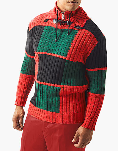 Xander Sweater in Green Multi for $$89.90