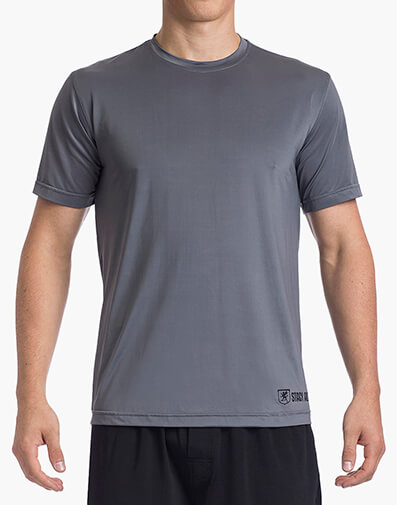 Crew Neck T-Shirt ComfortBlend Loungewear in Gray for $$19.95