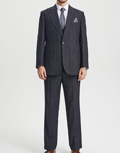Chapman 3 Piece Vested Suit in Navy for $$279.90
