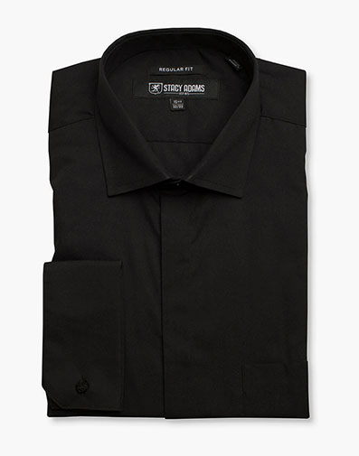 Carson Dress Shirt Point Collar in Black for $$69.00