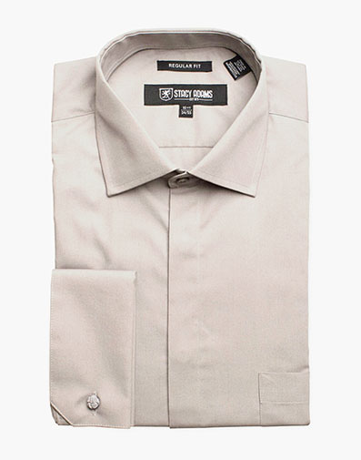 Carson Dress Shirt Point Collar in Steel for $$69.00