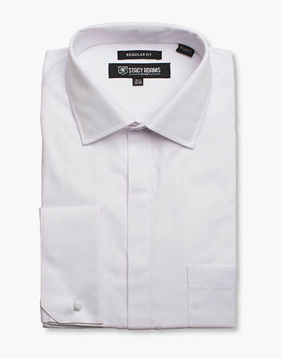 Carson Dress Shirt Point Collar in White for $$69.00