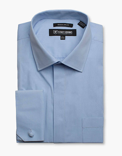 Carson Dress Shirt Point Collar in Blue for $$69.00