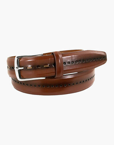 Carnegie Perf Leather Belt in Copper for $$40.00