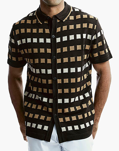 Pablo Button Down Shirt in Brown for $$49.90