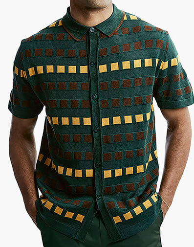 Pablo Button Down Shirt in Green for $$49.90
