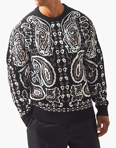 Jackson Sweater in Black w/White for $$99.90