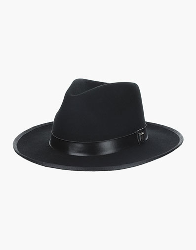 Genesee Wool Felt Pinch Front Hat in Black for $$85.00