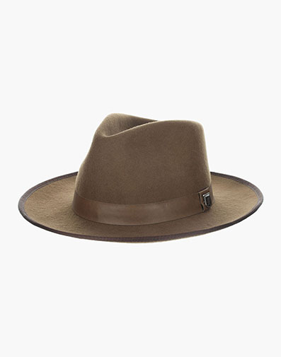 Genesee Wool Felt Pinch Front Hat in Brown for $$85.00