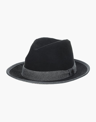 Braunfels Fedora Suede Hat in Black for $$40.00