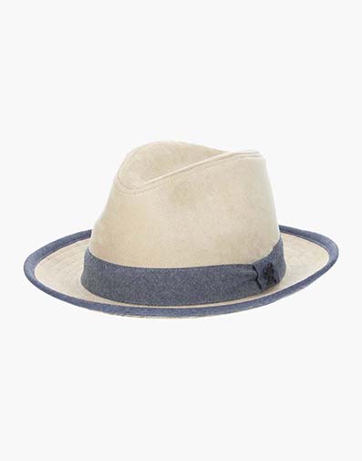 Braunfels Fedora Suede Hat in Tan for $$40.00