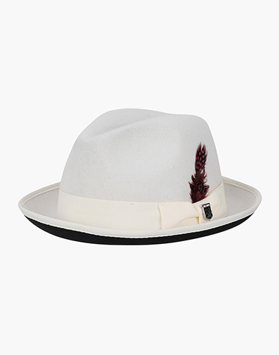 GT Fedora ProvatoKnit™ Pinch Front Hat in White for $$60.00