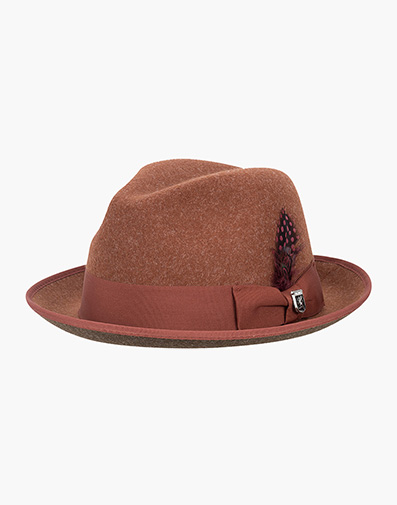 GT Fedora ProvatoKnit™ Pinch Front Hat in Rust for $$60.00