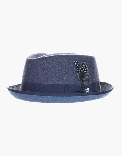 Cranston Fedora ProvatoKnit™ Pinch Front Hat in Navy for $$70.00