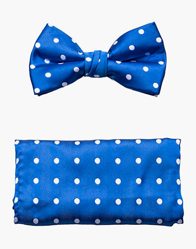 Giroux Bow Tie & Hanky Set in Royal for $$18.00