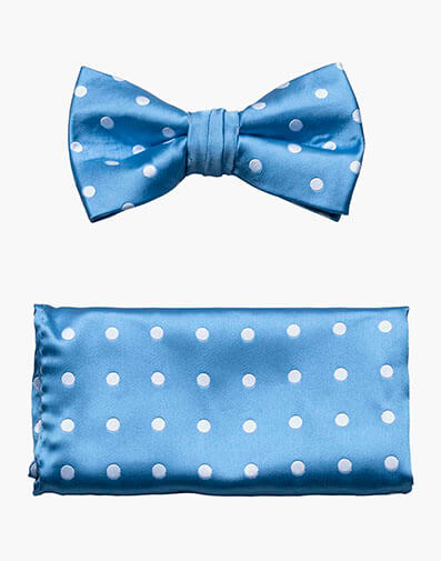 Giroux Bow Tie & Hanky Set in Light Blue for $$18.00