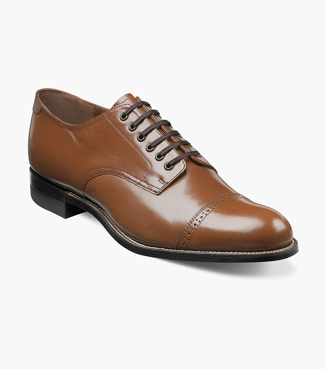 Stacy Adams Shoes Madison Cap Toe Oxford Oak Size 14