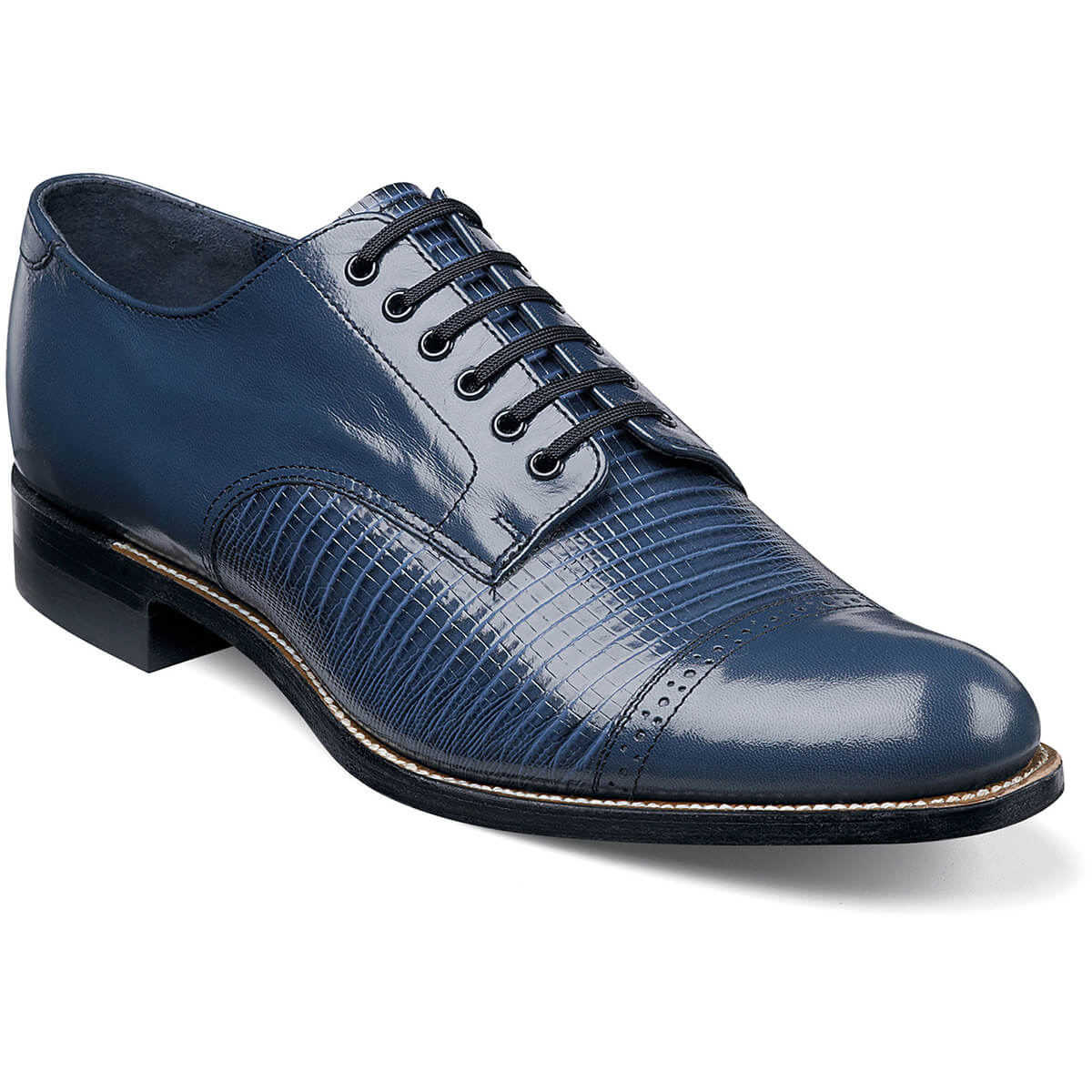 Men's Dress Shoes | Blue Lizard Cap Toe Oxford | Stacy Adams Madison