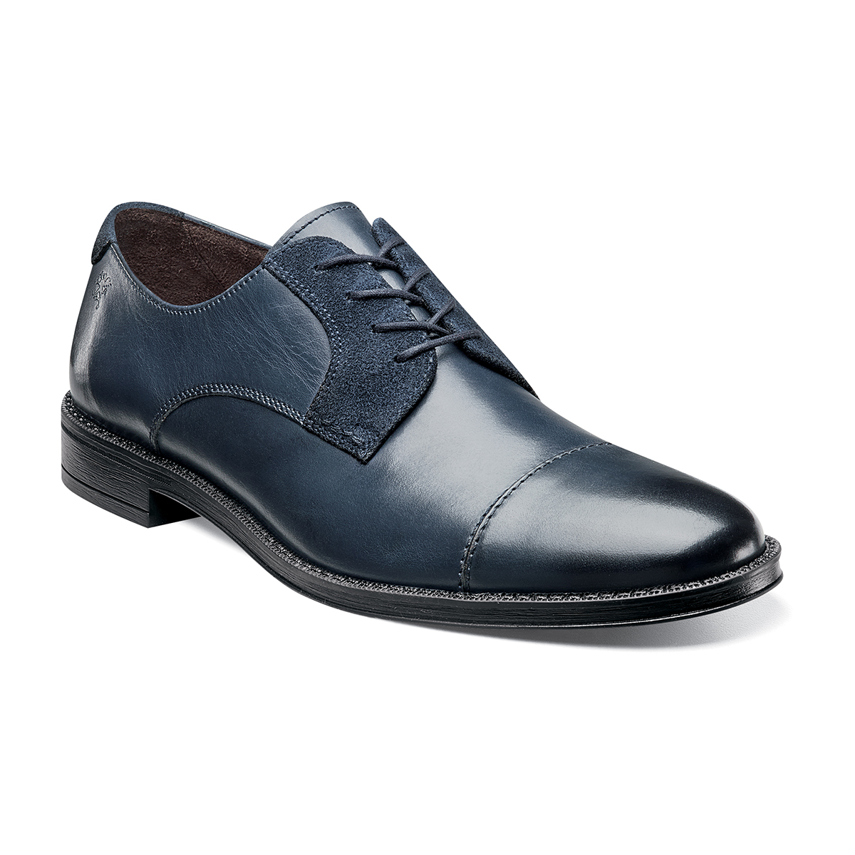 Men's RELAXED Shoes | Navy Cap Toe Oxford | Stacy Adams Caldwell