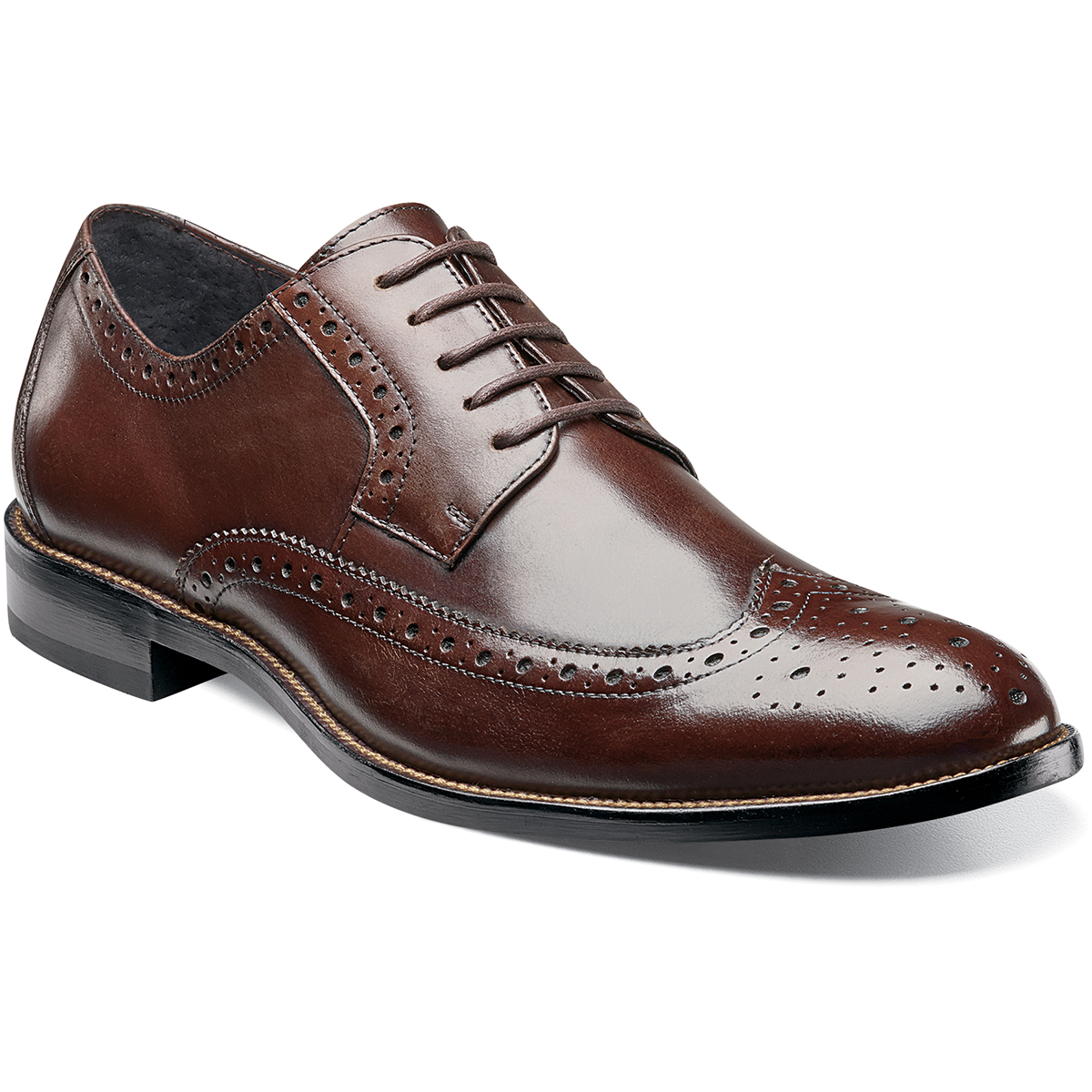 Men's Dress Shoes | Brown Wingtip Oxford | Stacy Adams Garrison