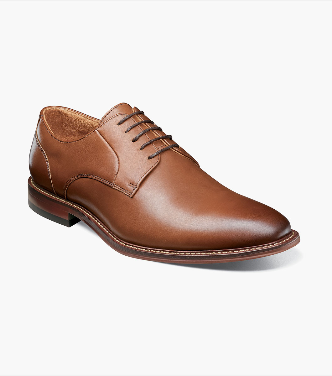 Stacy Adams Shoes Marlton Plain Toe Oxford Chocolate Size 8