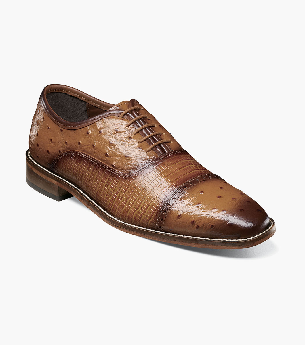 Rodano Leather Sole Cap Toe Oxford Men’s Fashion Shoes | Stacyadams.com